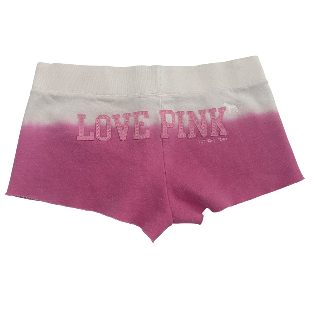 Vintage Y2K Victoria's Secret PINK My Favorite Sweat Ombre Micro Shorts Size M